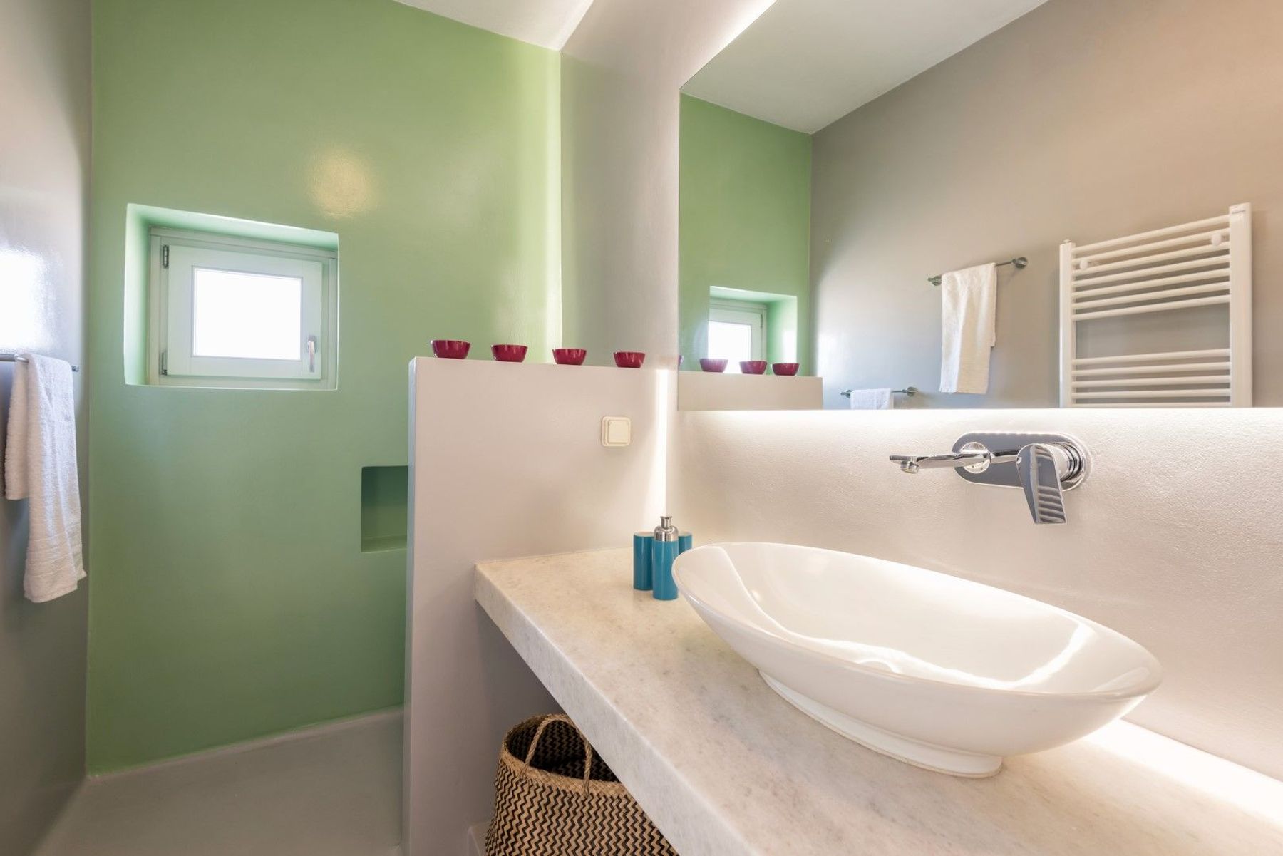 Ensuite bathroom with walk-in shower.