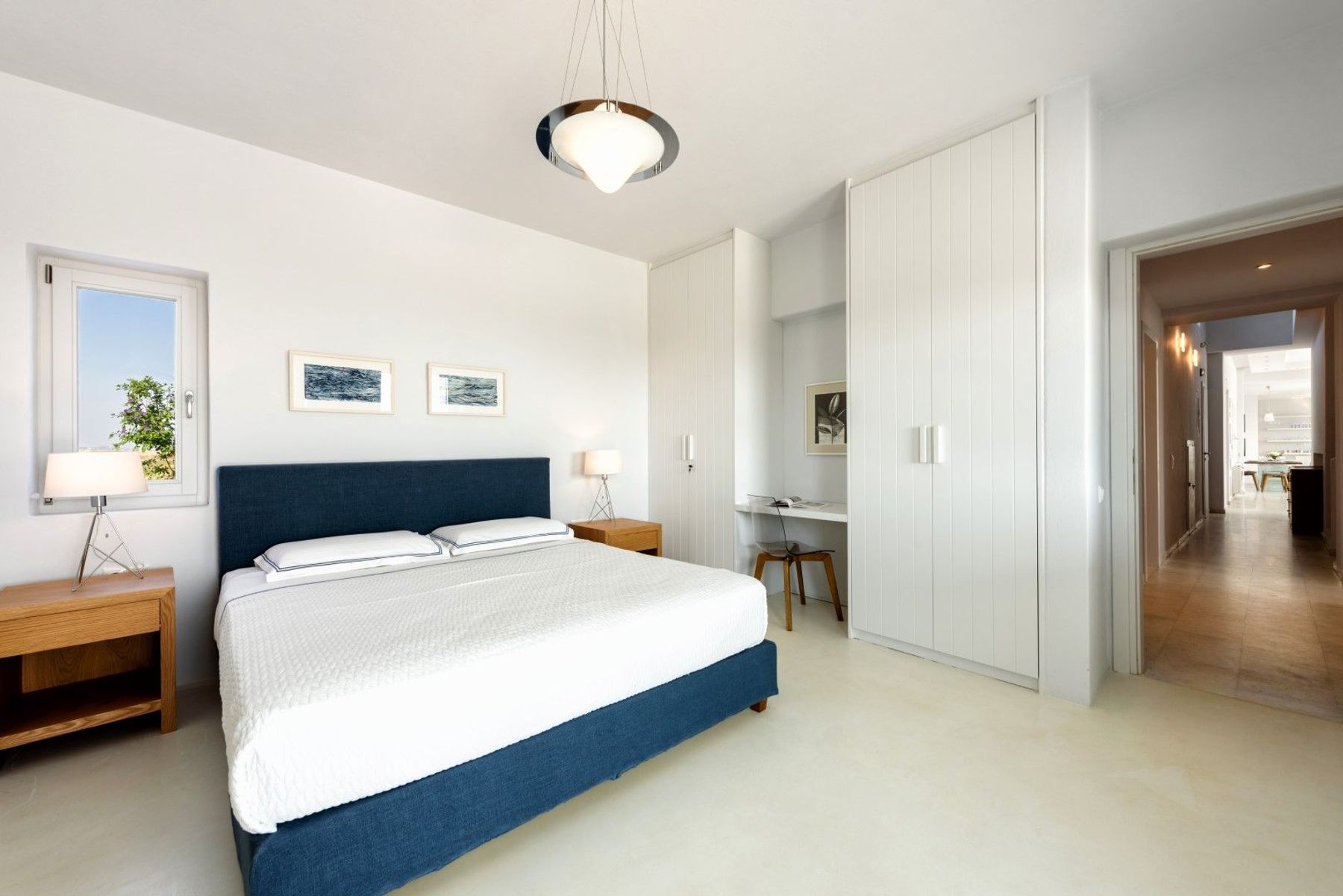Bright and airy double ensuite bedroom.