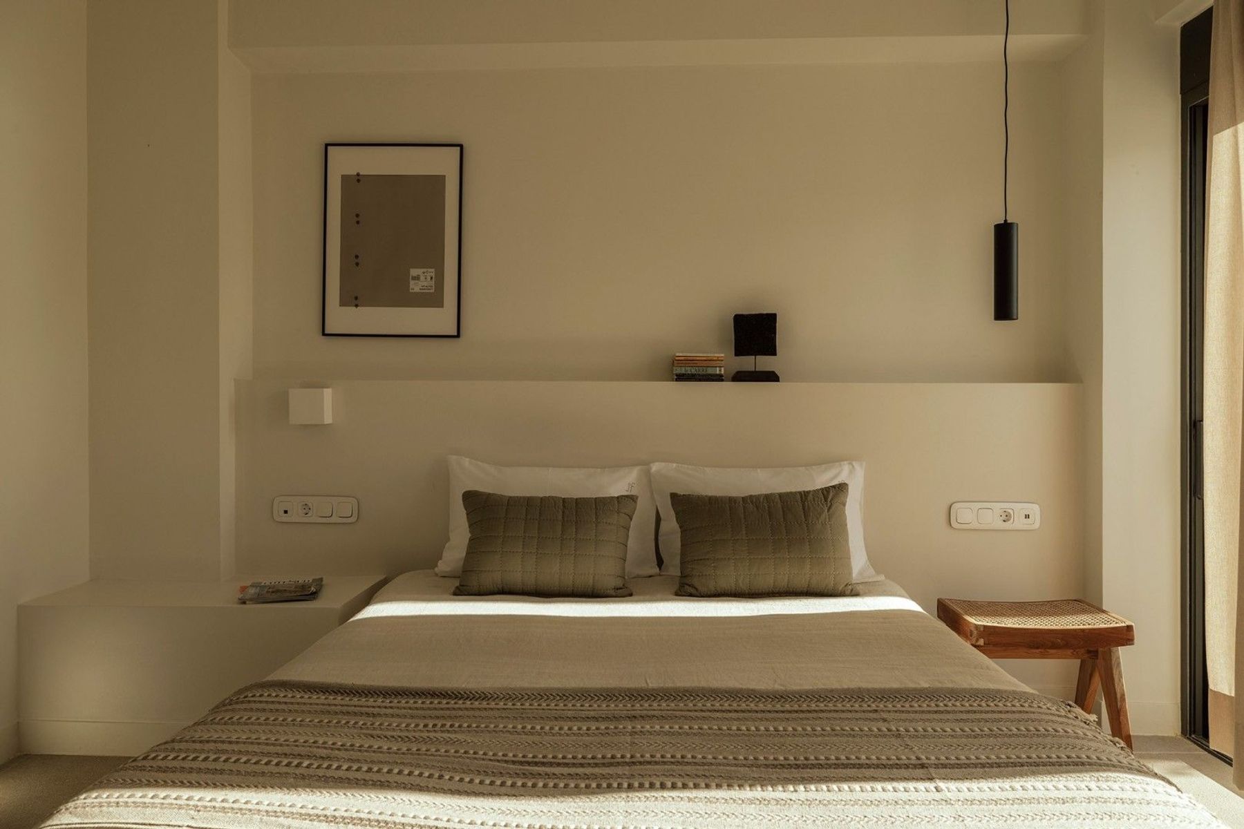 Bright and contemporary double ensuite bedroom.