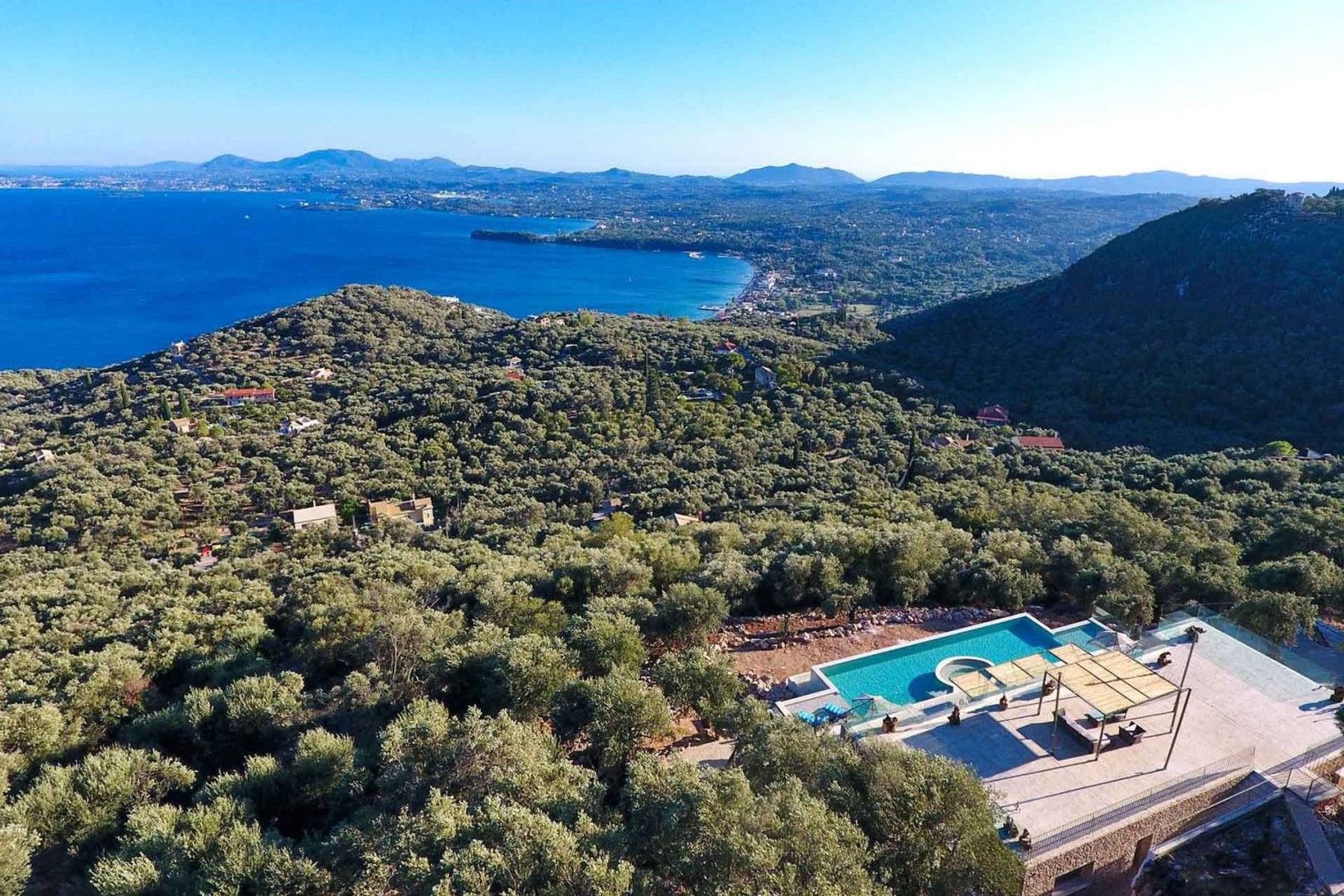 A beautiful villa set on a green and secluded cliffside offering stunning vistas of the sparkling Ionian Sea and the countryside. Jude has everything to ensure you a laid-back  luxury vacation. 
