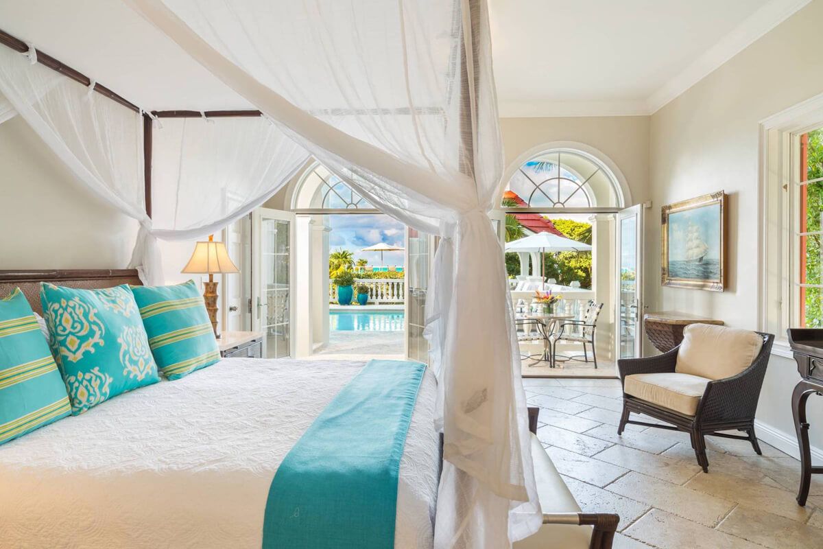 Pool level king bedroom