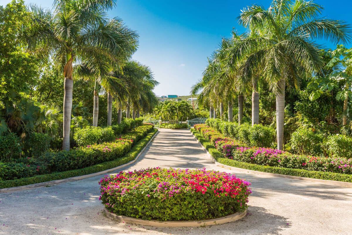 Villa driveway