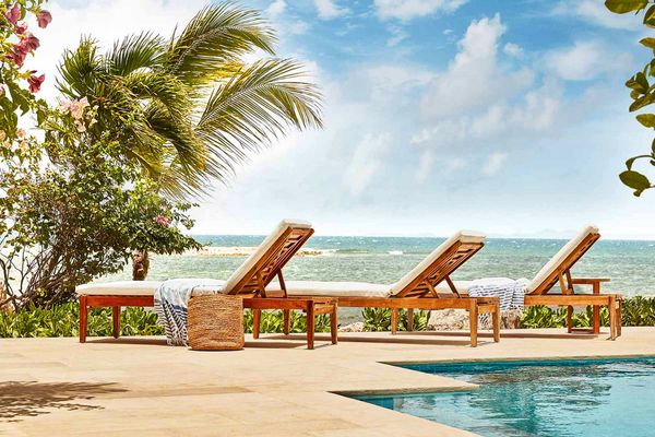 Beach Escape Villa is located on a beautiful little stretch of Sandy Point Beach