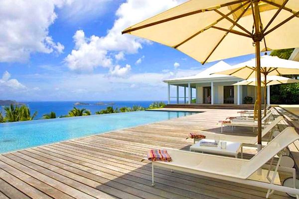 Lounge and relax in the sun at Hill House Villa