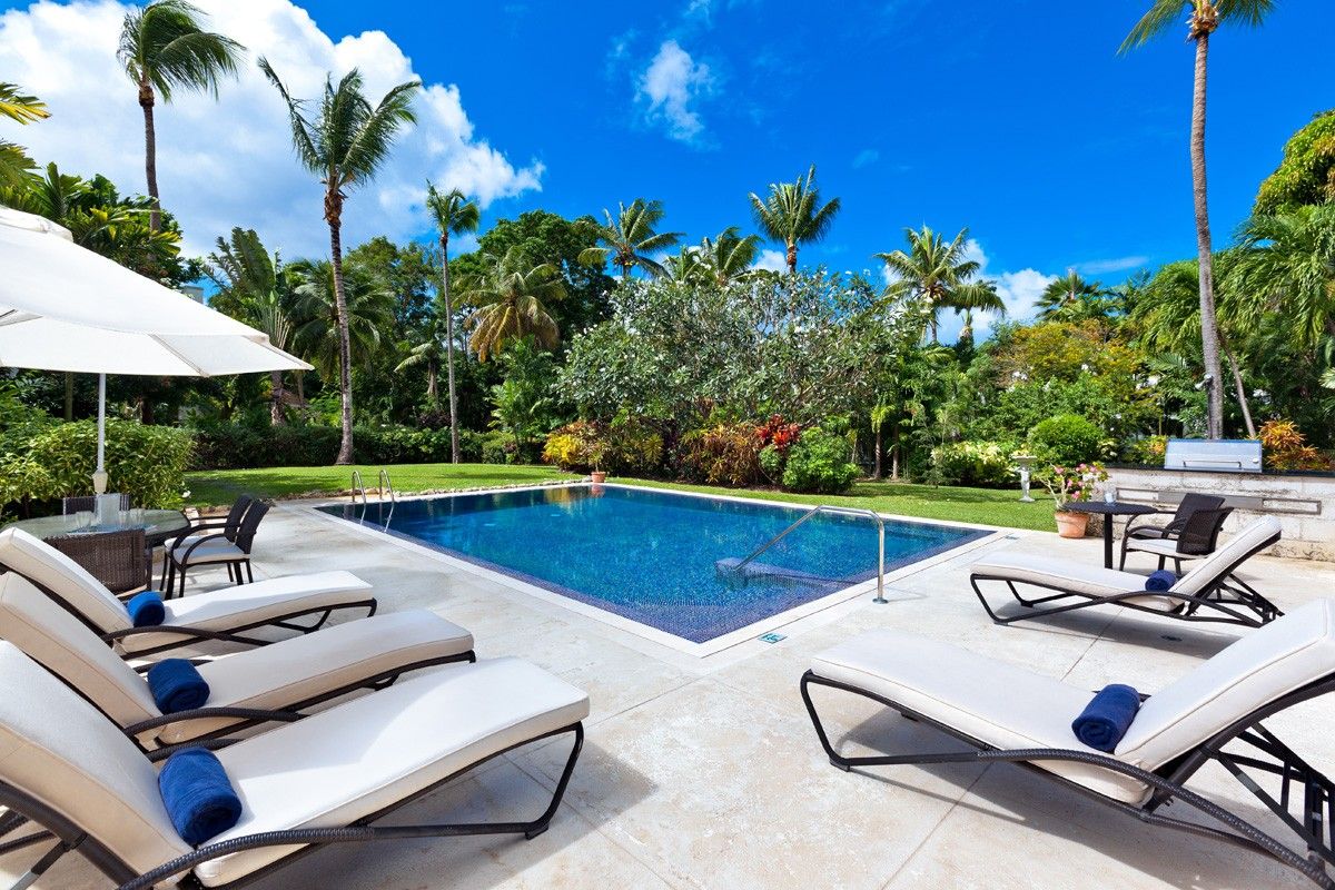 Lush tropical surroundings and relaxing loungers