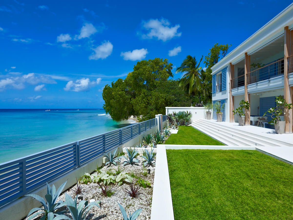 A beautiful stretch of beach in front of the villa
