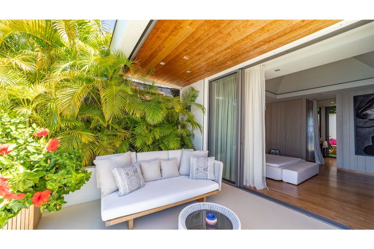 Walk-out patio for bedroom one