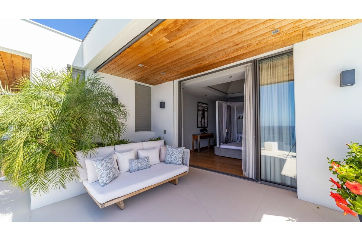 Walk-out patio for bedroom two