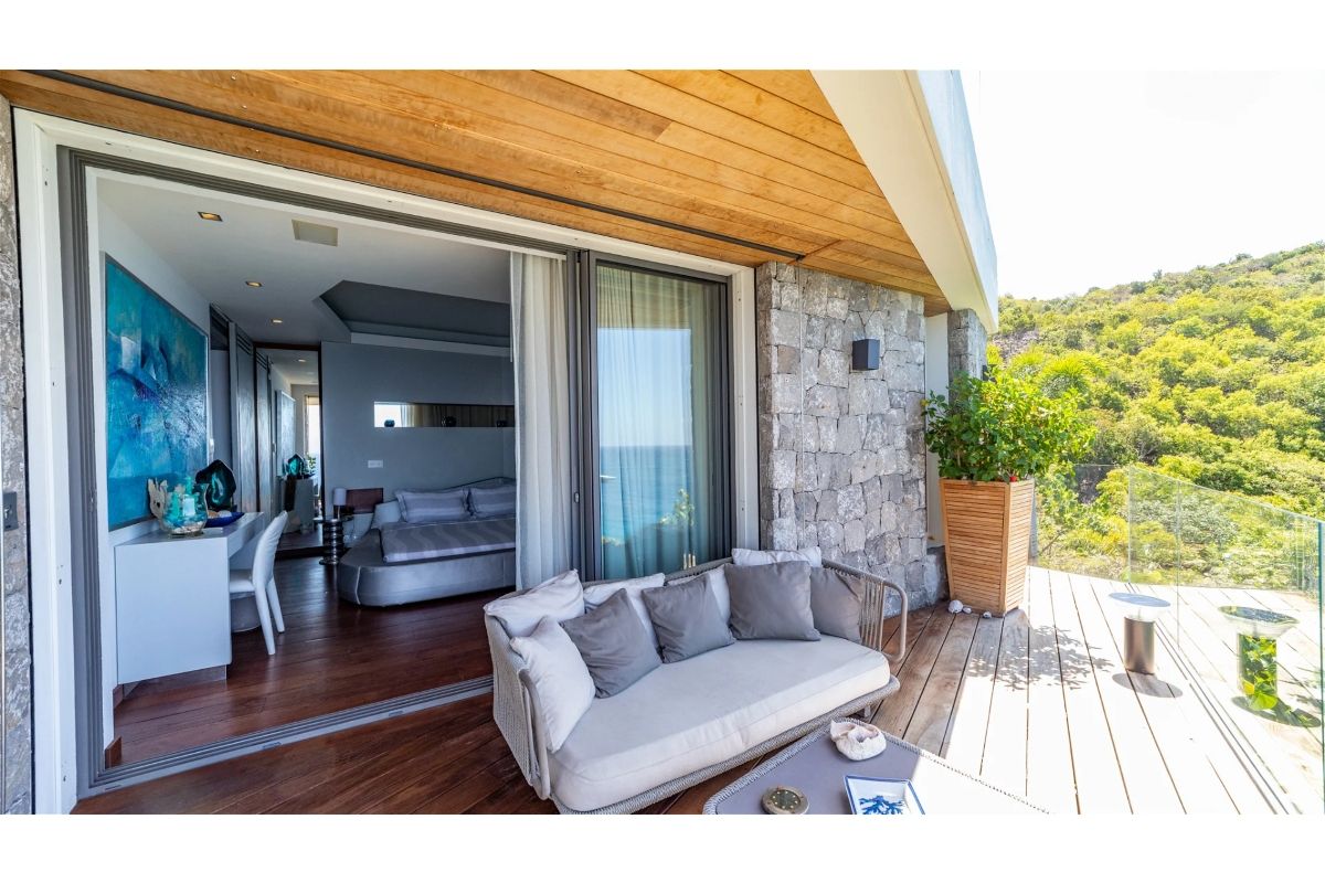 Walk-out patio for bedroom three