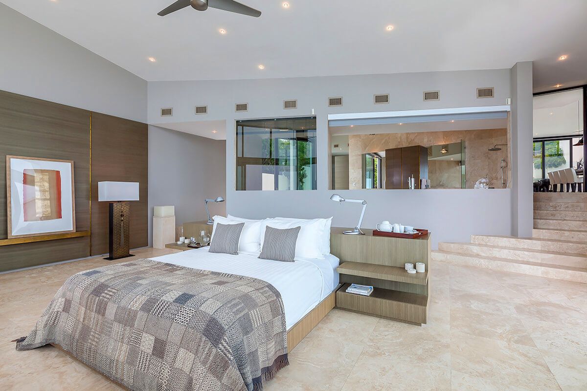 King bed in the master suite