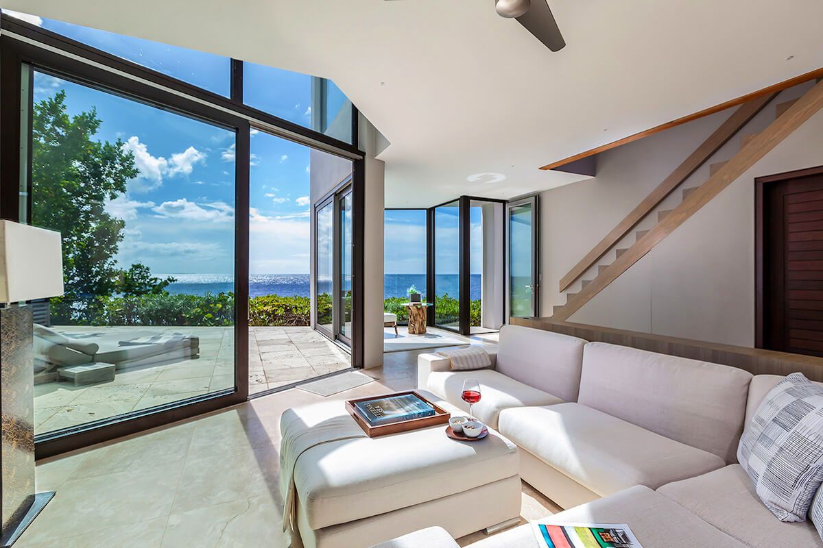 floor to ceiling glass provide for spectacular views