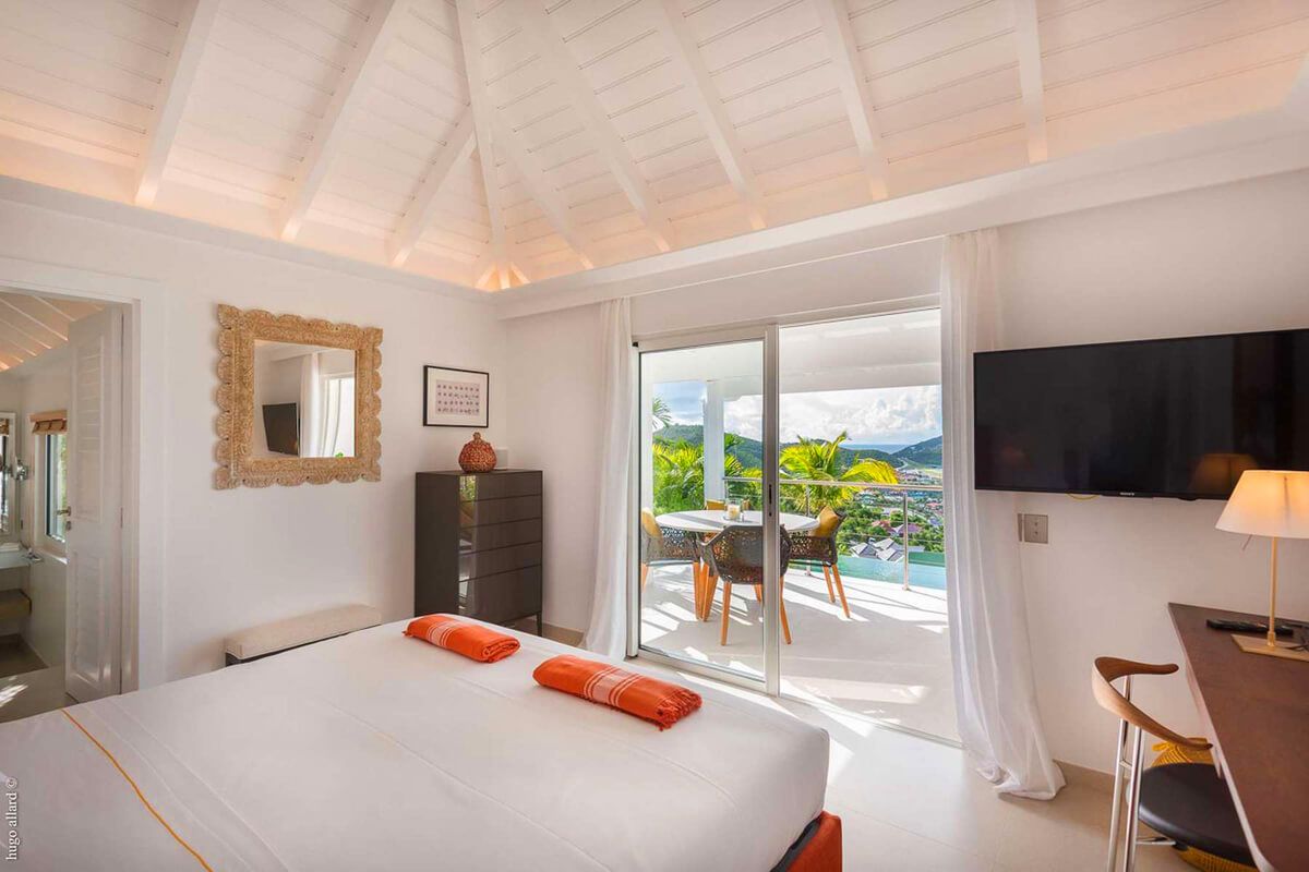 Bedroom three with balcony patio access
