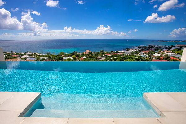 Bella Vita Villa is located in the residential enclave of Pelican Key in Dutch St. Maarten