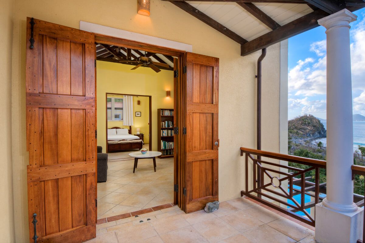 Upper level bedroom in the main house