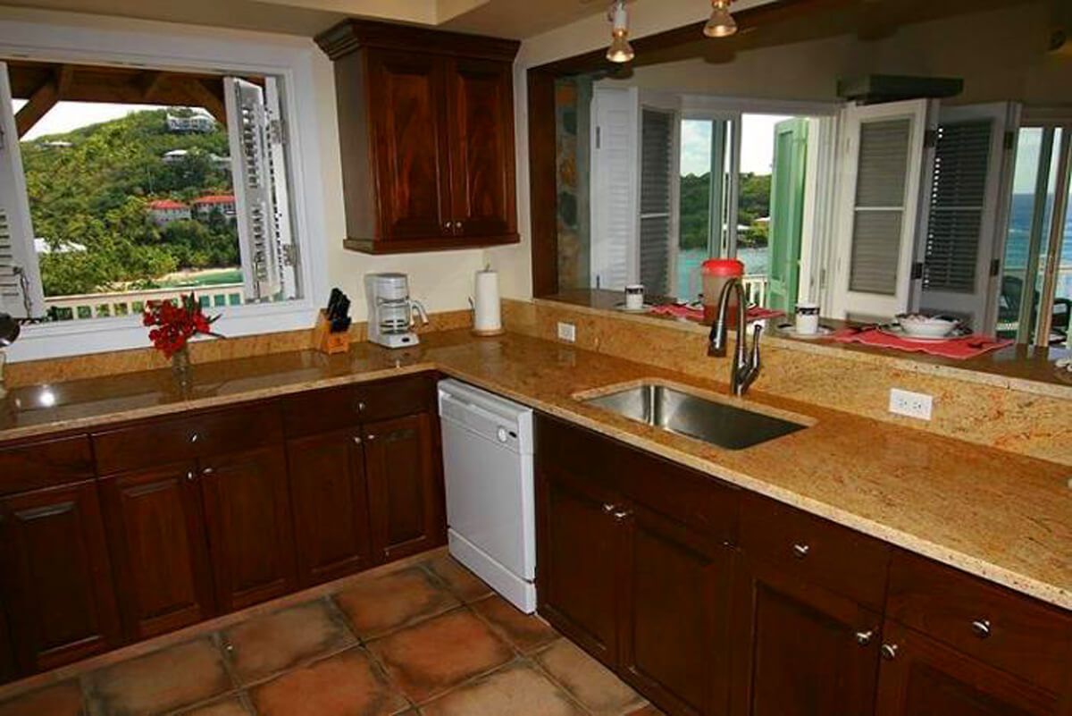A well equipped kitchen