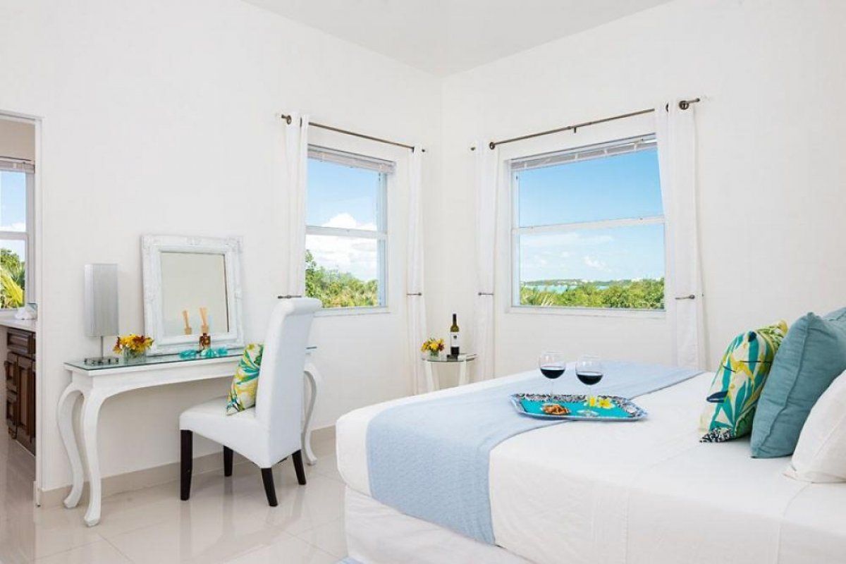 The second bedroom has a king bed