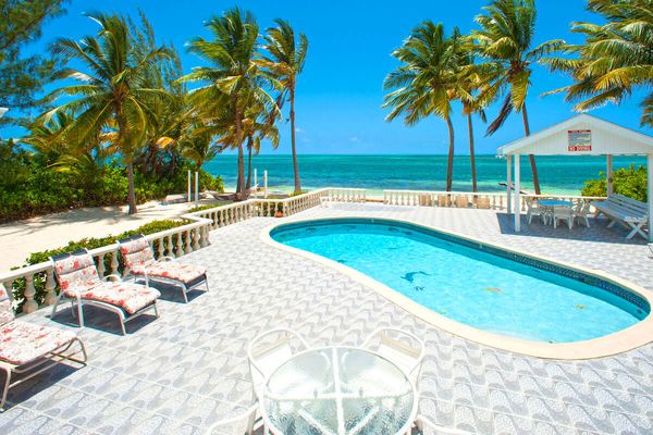 The pool at Kai Conut is just steps away from the beach