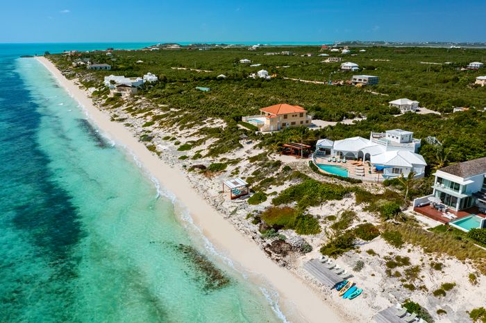 Aerial views of Long Bay