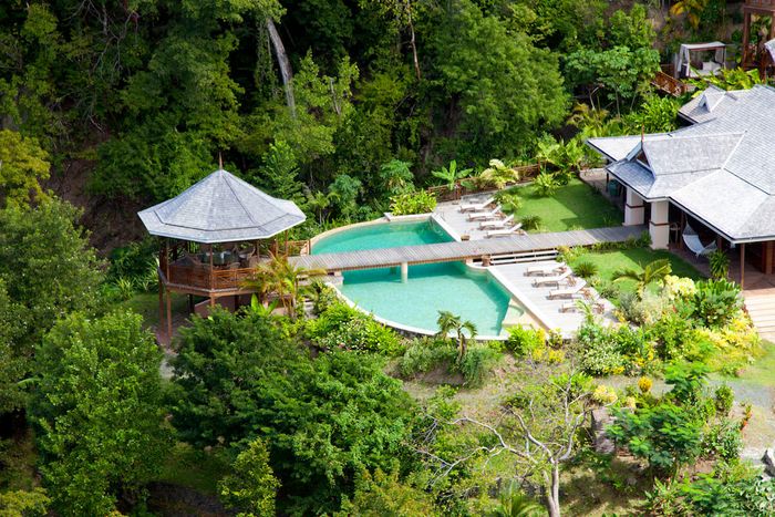 Aerial view of Villa Susanna 