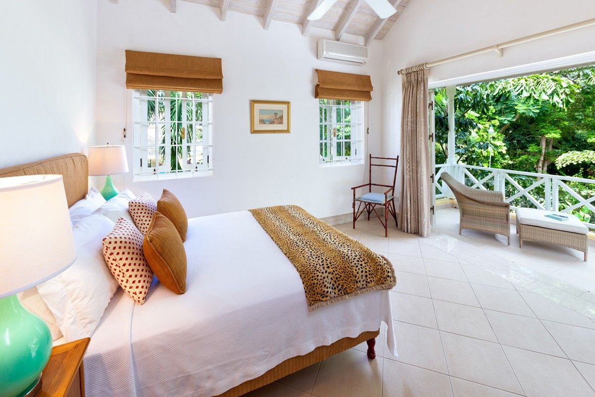 King bedroom with patio acces