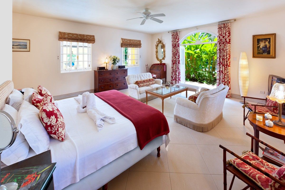 Lower level queen bedroom with exterior access