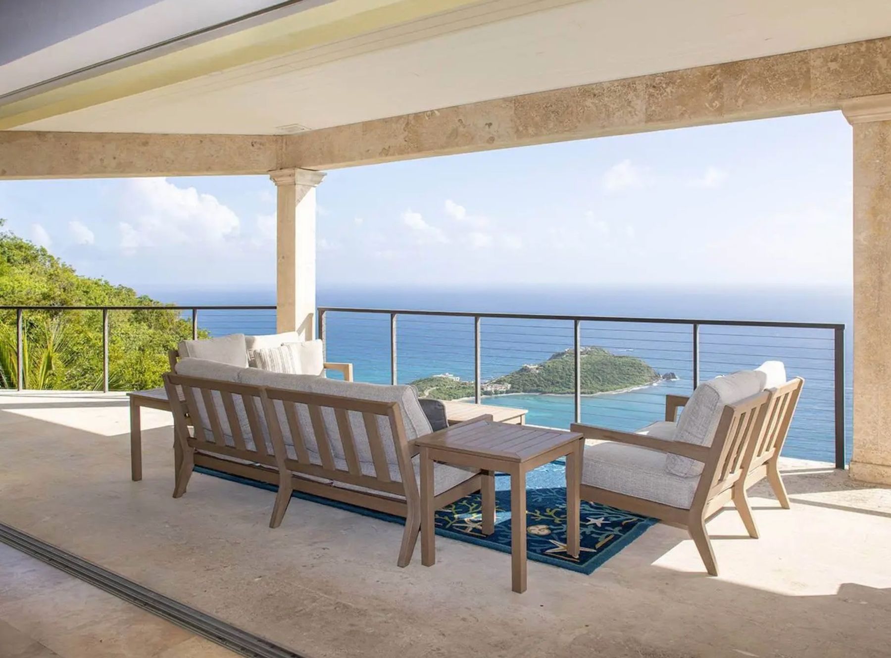 Outdoor furnishings create the perfect location to relax 