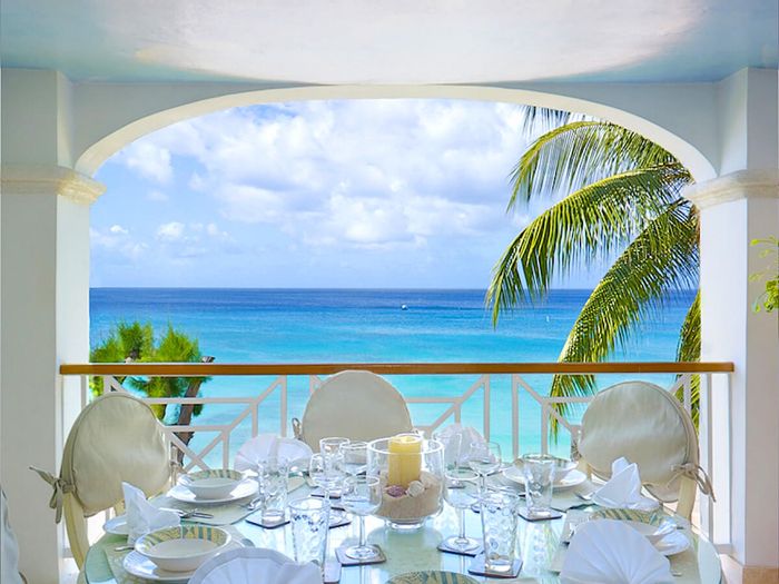 Enjoy beautiful ocean views from the balcony Sea Breeze at Old Trees