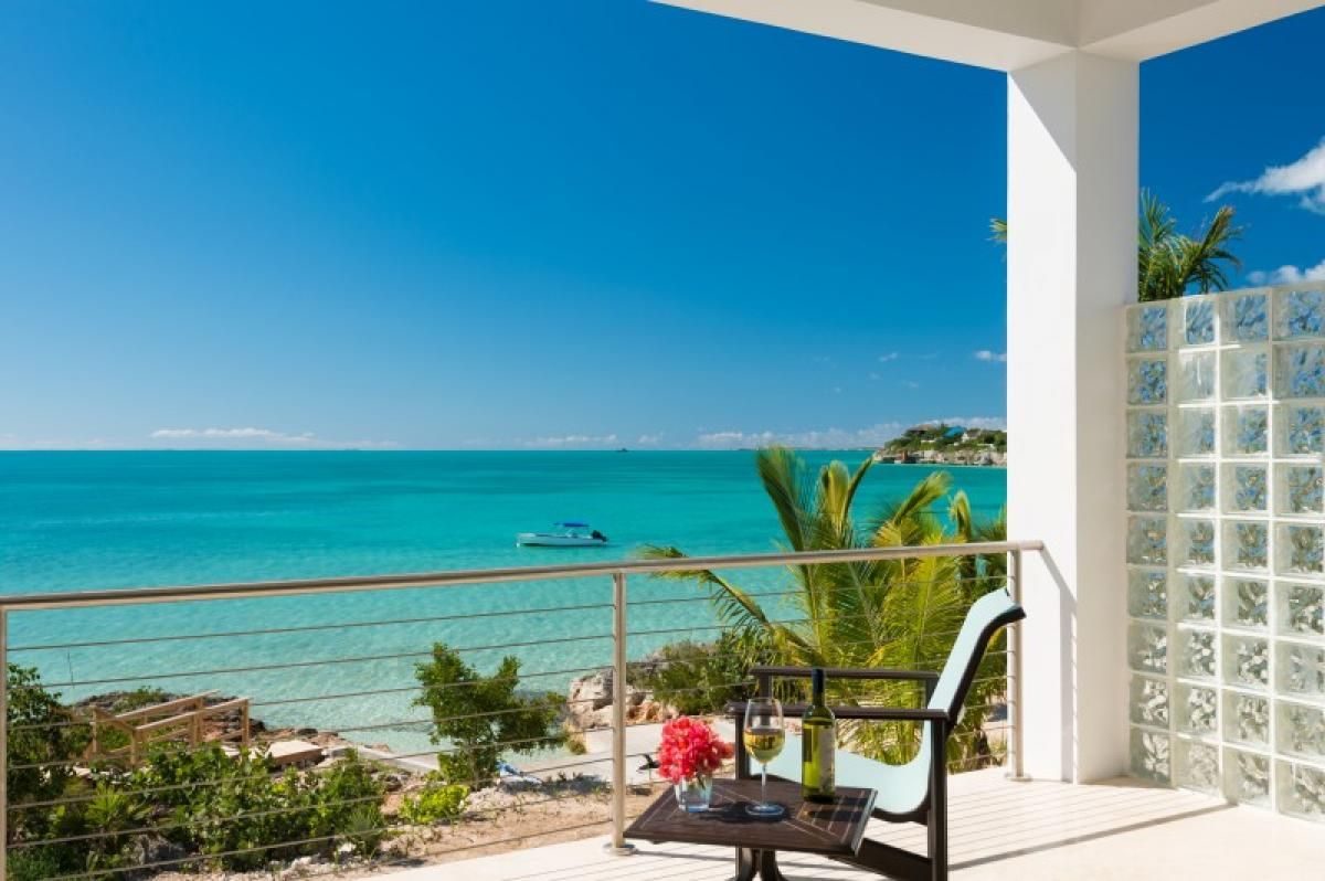 Ocean views from the bedroom balcony