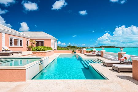 Palermo Villa is located directly on the ocean