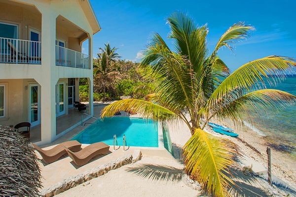 A beachfront pool awaits you at Christmas Palms Villa