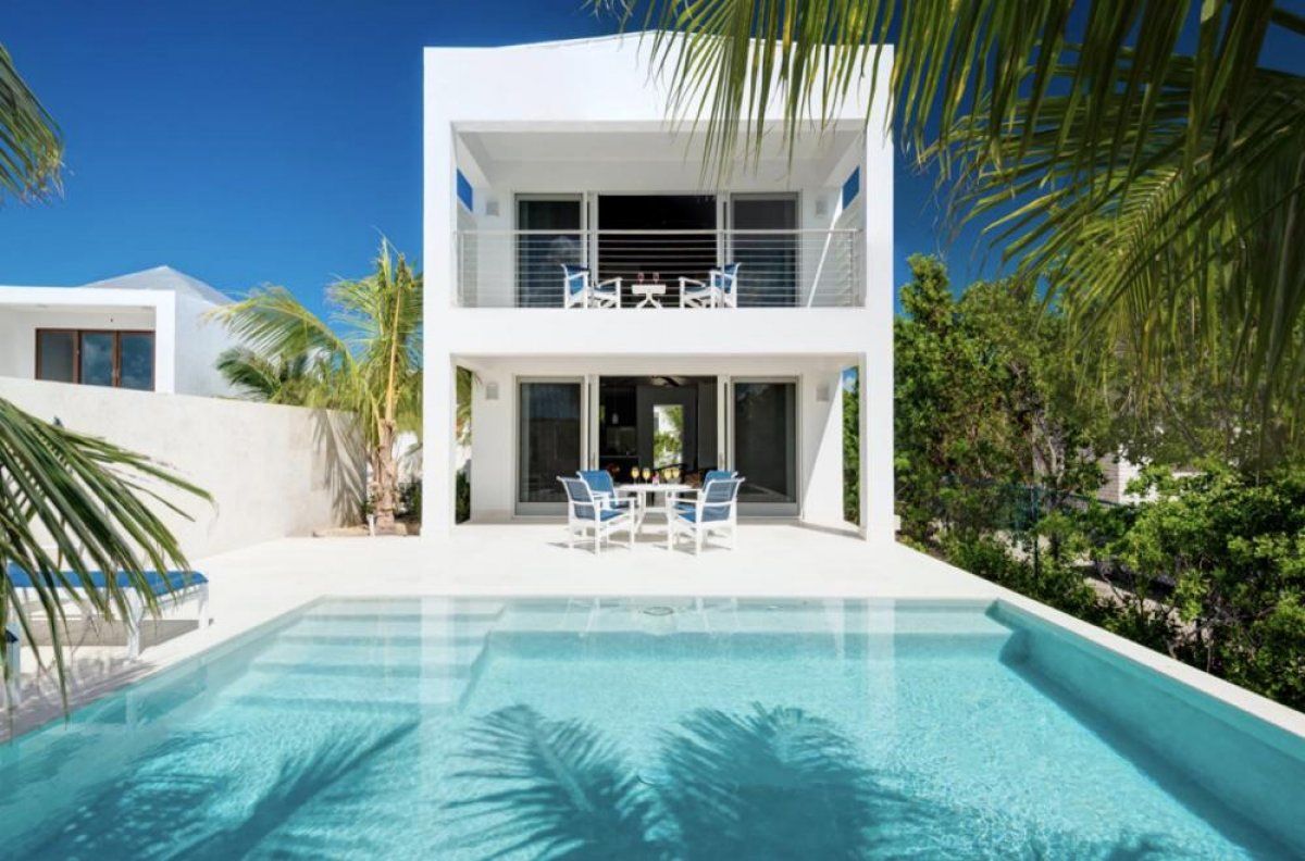 The villa is within walking distance to the Grace Bay Beach