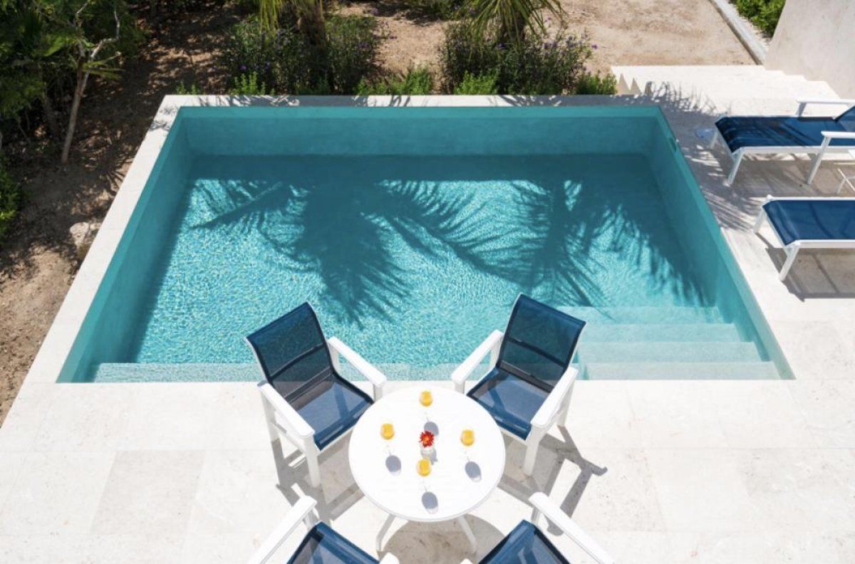 A private plunge pool