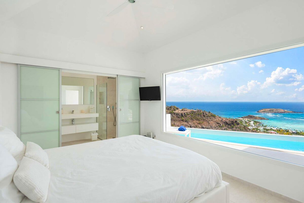King bedroom with ocean views