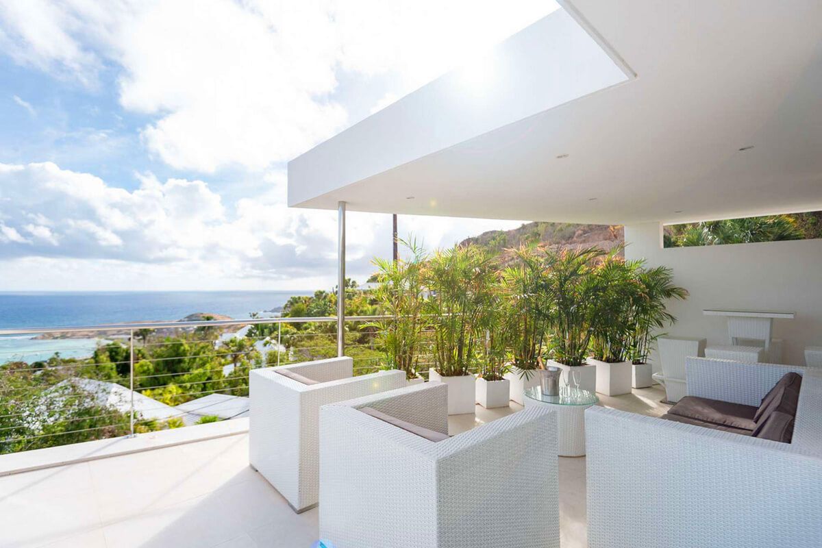 Covered patio living space