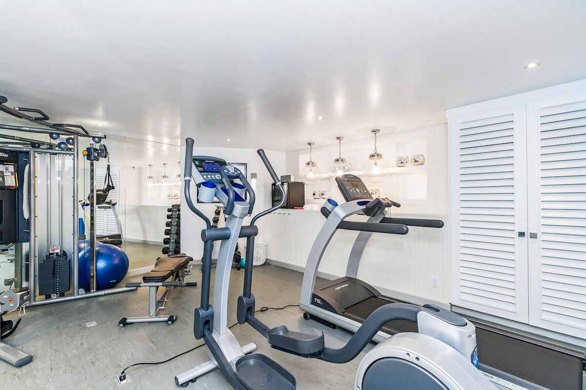 Air conditioned fitness facility