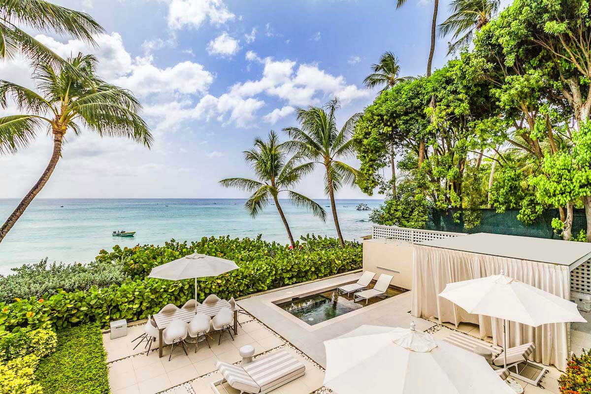 Located directly on the beach