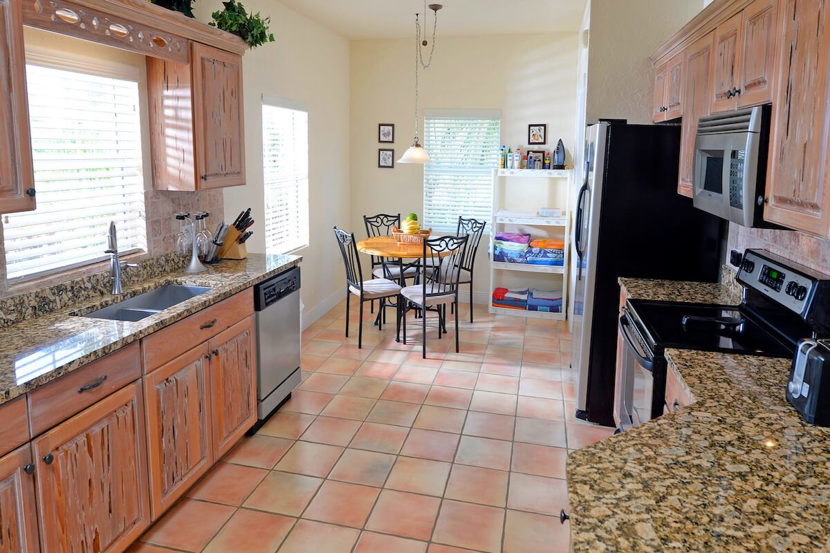 A nicely equipped kitchen