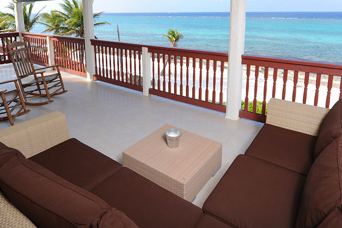 Enjoy amazing ocean views from the balcony