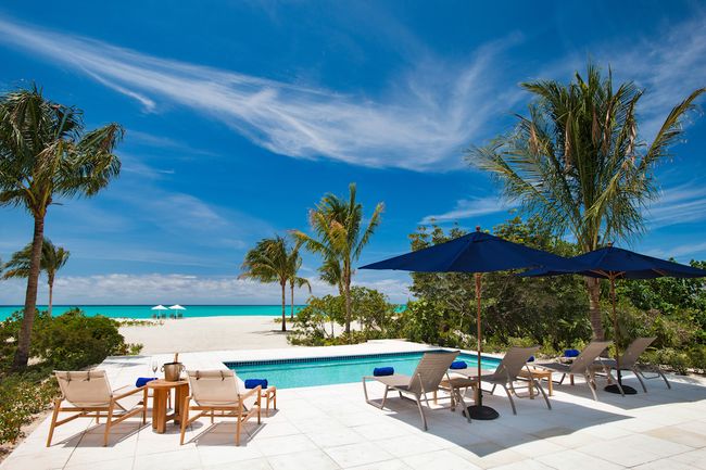 Hawksbill Beach House has a private beachfront pool