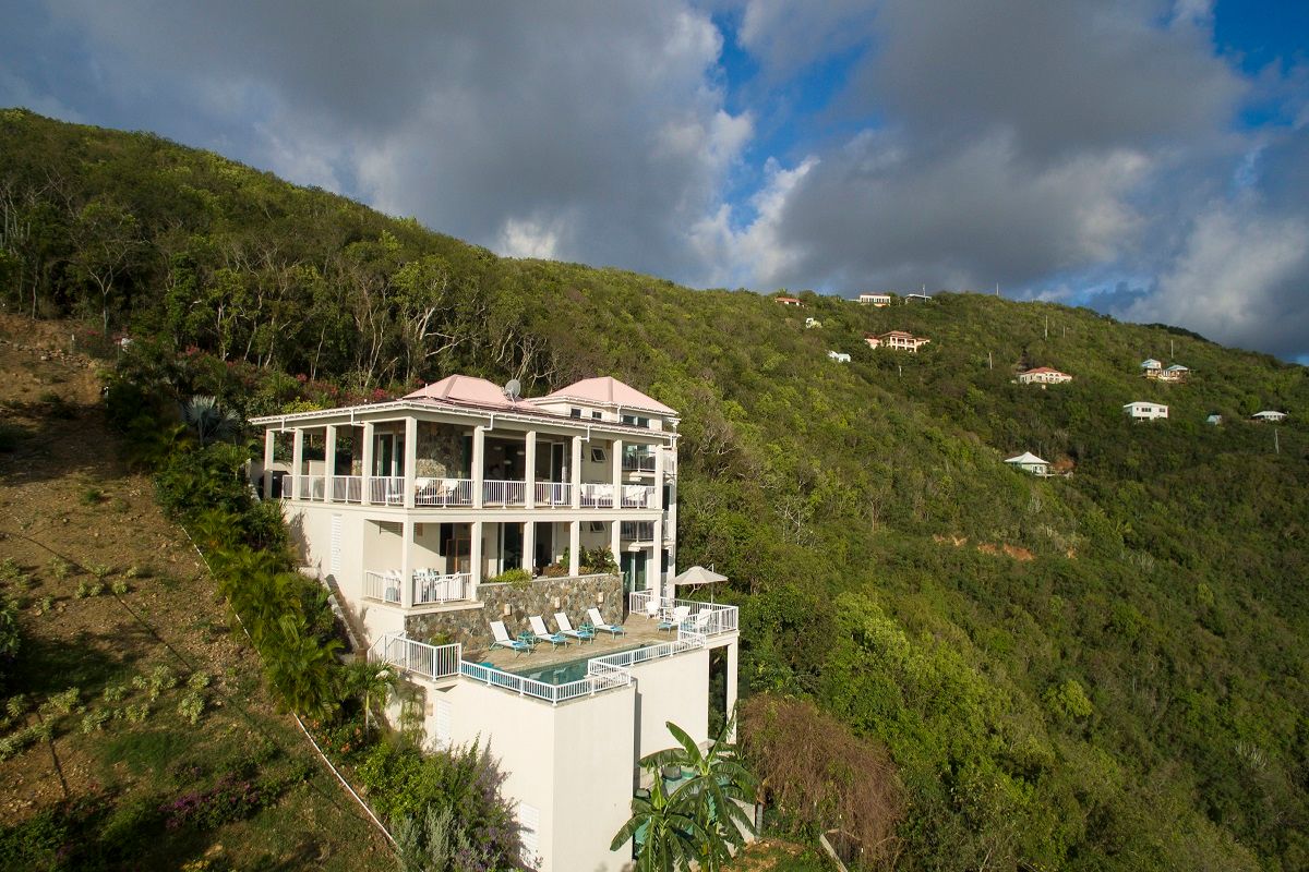 View of villa from the back