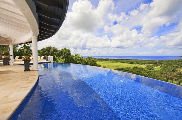 Stunning views from the infinity edged swimming pool
